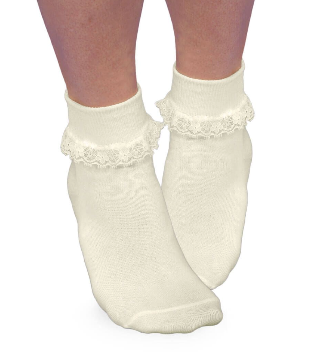 Simplicity Lace Cuff Socks