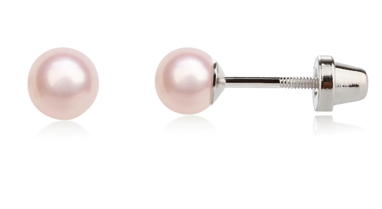 Silver Pearl Earrings