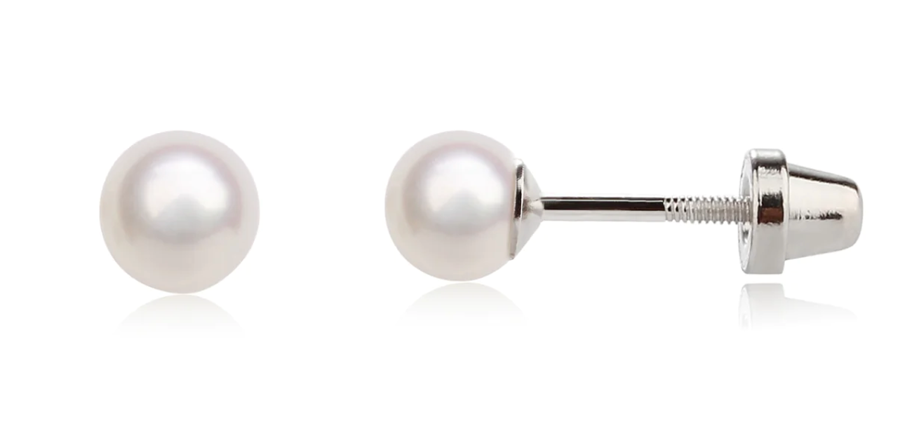 Silver Pearl Earrings