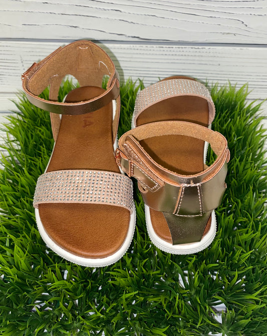 Ellen Rose Gold Sandals- Kid