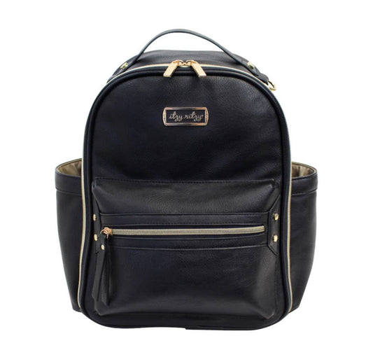 Black Itzy Mini Diaper Bag Backpack