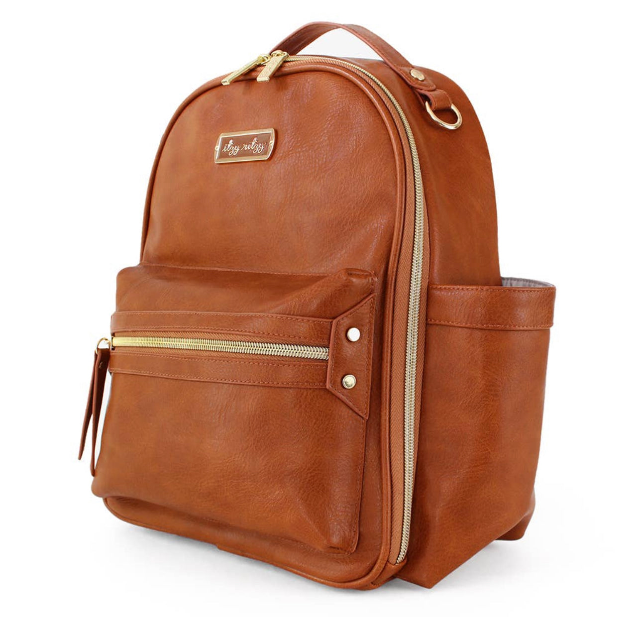 Cognac Itzy Mini Diaper Bag Backpack