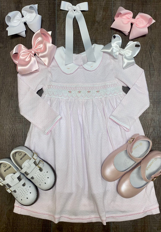 Smocked Collared Toddler Dress