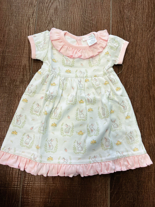 Pink Bunnies Pima Doll Gown