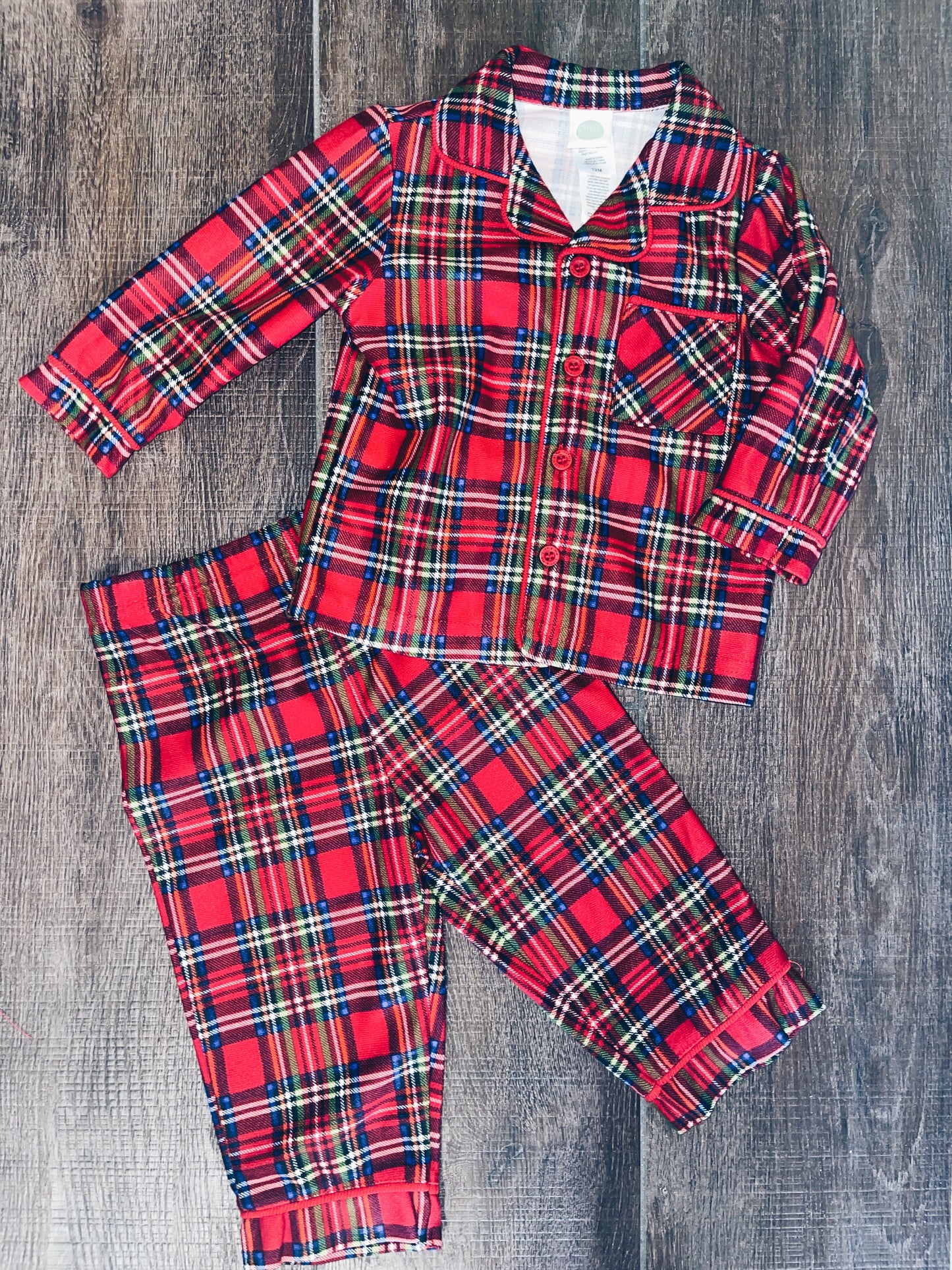 Boy Plaid Pajama Set