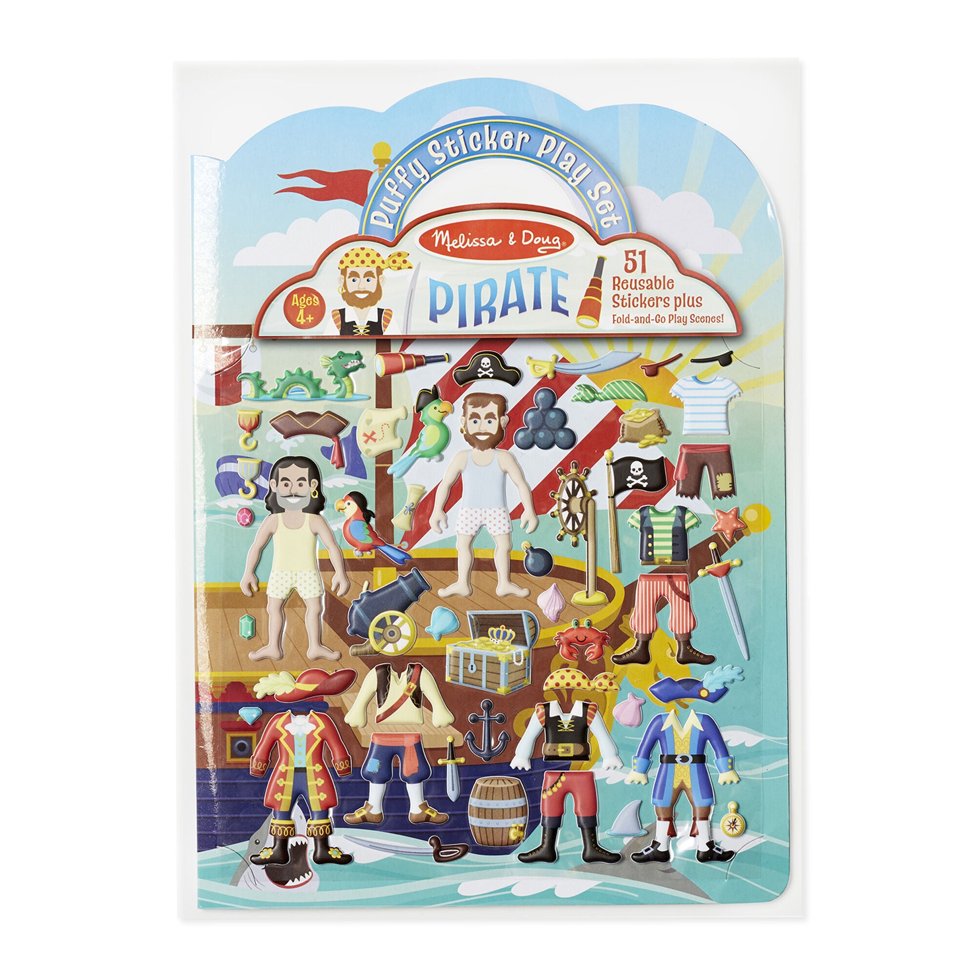 Puffy Stickers Play Set - Pirates