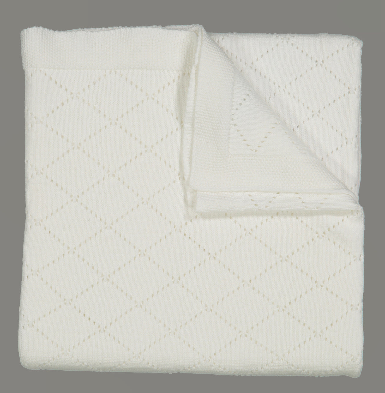 Diamond Pointelle Knit Blanket