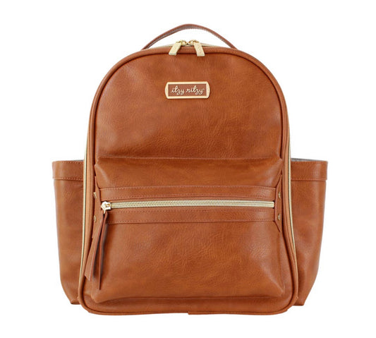 Cognac Itzy Mini Diaper Bag Backpack