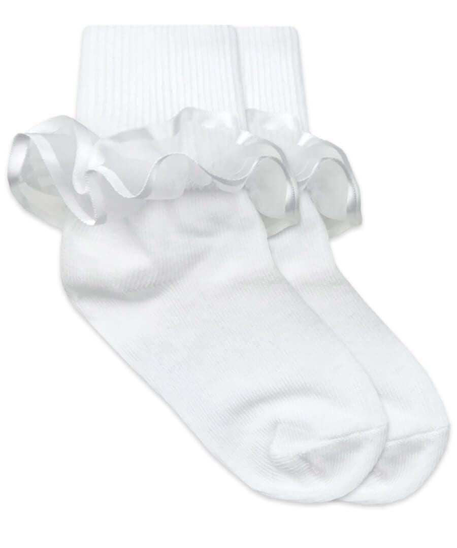 Frilly Ruffle Lace Cuff Socks
