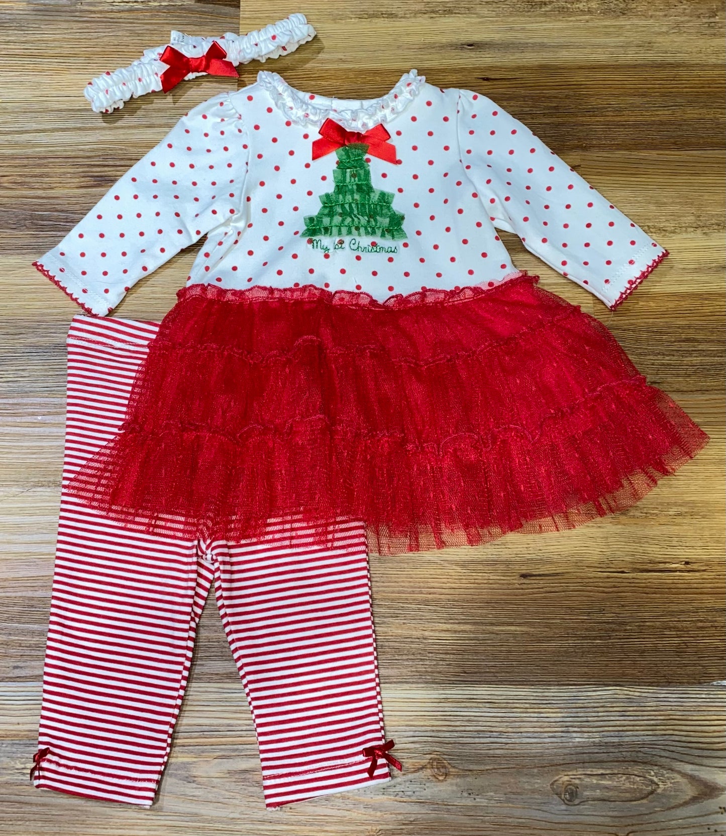 “My First Christmas” Tree Tutu Set